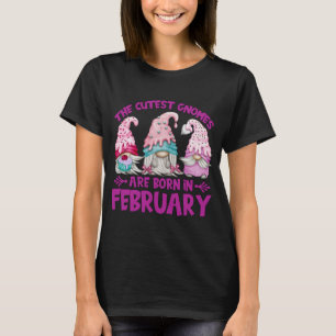 Camiseta Três Gnomos De Aniversário Para O Jardim Mãe Nasce