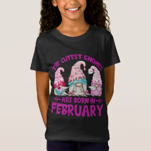 Camiseta Três Gnomos De Aniversário Para O Jardim Mãe Nasce