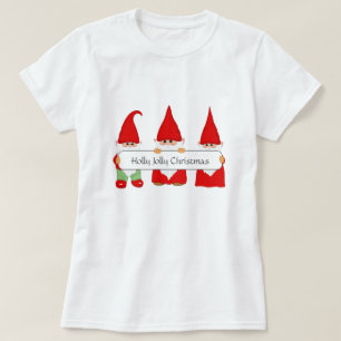 Camiseta Três Gnomos de Natal