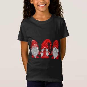 Camiseta Três gnomos em fantasia vermelha Natal - Congeland