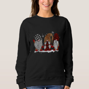 Camiseta Três Gnomos Em Leopard Imprimidos Xadrez De Buffa