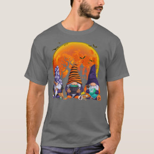 Camiseta Três Gnomos Feliz Halloween Call Candy Corn Pumpk