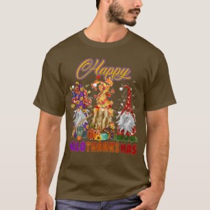 Camiseta Três Gnomos Feliz Halloween Call Candy Corn Pumpk
