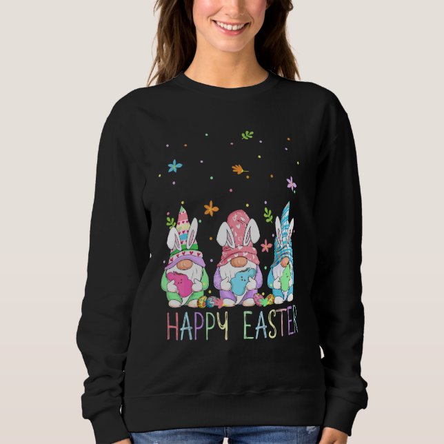 Camiseta Três Gnomos Páscoas Com Óvulo De Páscoa (Frente)