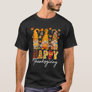 Camiseta Três Gnomos Pumpkin Fall Season Autumn Happy Than