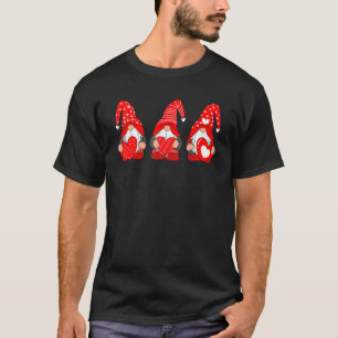 Camiseta Três Gnomos Que Tinham Dia de os namorados De Cora