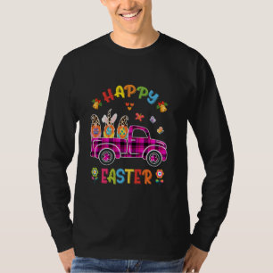 Camiseta Três Gnomos Segurando Ovo Dia Feliz da Páscoa Cami