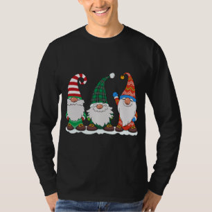 Camiseta Três Gnomos Winter Matching Family Gnomo Christma