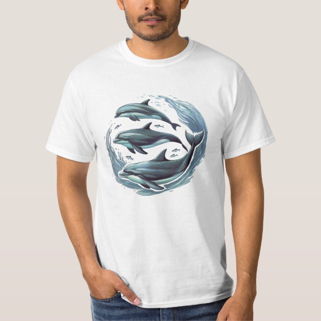 Camiseta Três golfinhos (Frente)