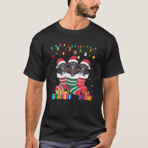 Camiseta Três gorilas em Sock Engraçados Meninos Cristo