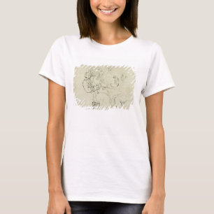 Camiseta Três homens e um bebendo da mulher (caneta & tint