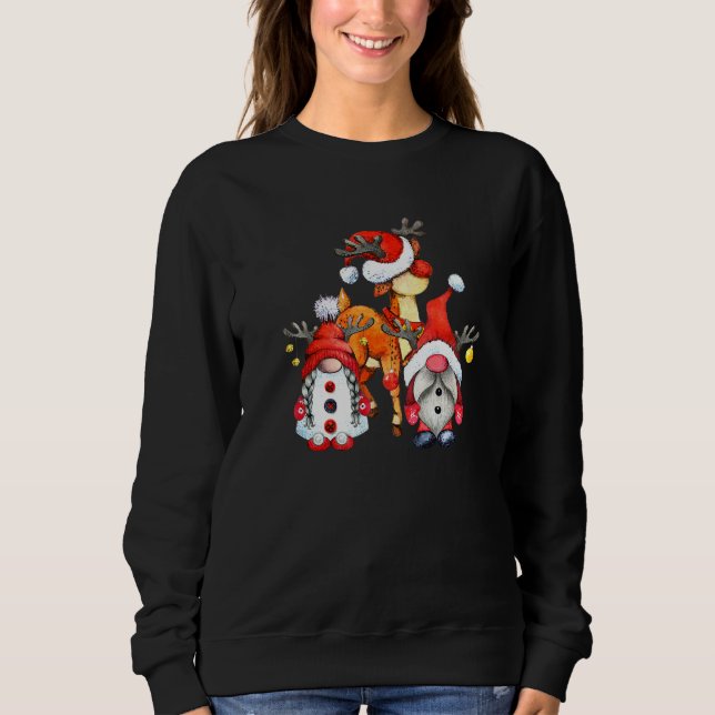 Camiseta Três Jardineiros Reindeer Gnomos Suecos Tomtes Sca (Frente)