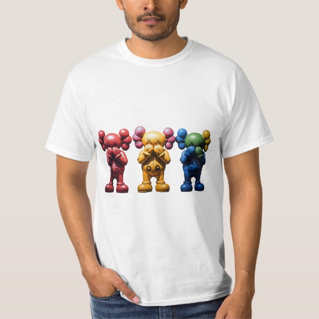 Camiseta Três Kaws (Frente)