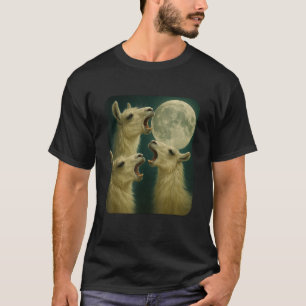 Camiseta Três Llama Lua Engraçado 3 Lobos Meme Nerd