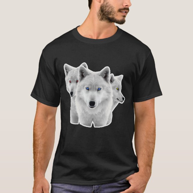 Camiseta Três Lobos Brancos (Frente)