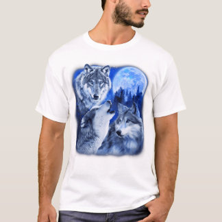 Camiseta Três Lobos Três Lobos Lobos Cinza A Givar Na Lua S