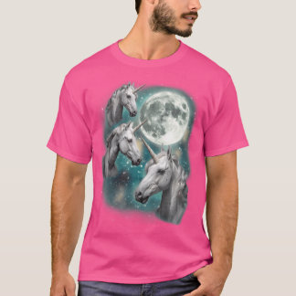 Camiseta Três Lua Unicórn 3 Fantasia Mágica Horne Mítico