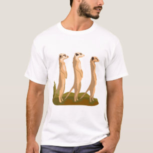 Camiseta Três Meerkats