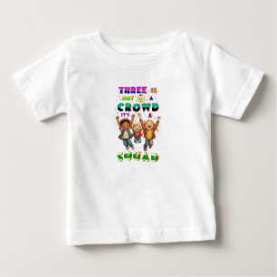 Camiseta Três Não É Uma Multidão É Um Esquadrão