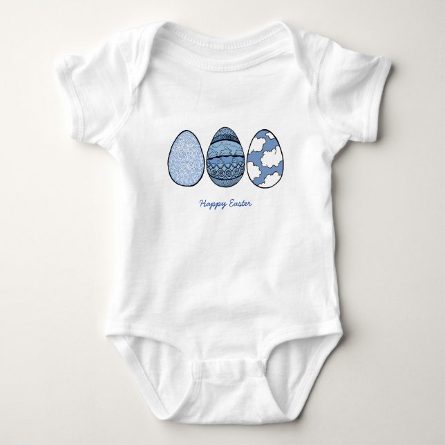Camiseta Três ovos azuis, felz pascoa (Frente)