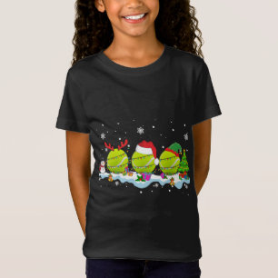 Camiseta Três Papais noeis ELF Reindeer Tênis Ball Christma