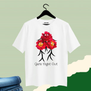 Camiseta Três peonias