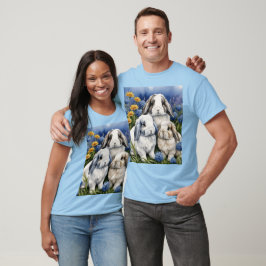 Camiseta Três Pequenos Coelhos De Coelhinhos