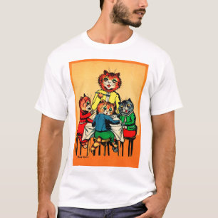 Camiseta Três Pequenos Gatinhos e Mãe, Louis Wain