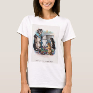 Camiseta Três Pequenos Gatinhos e Mãe, Louis Wain