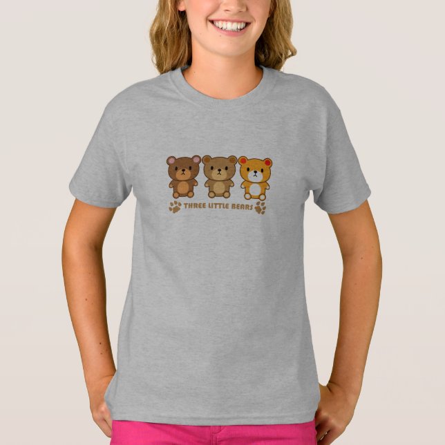Camiseta Três pequenos ursos (Frente)