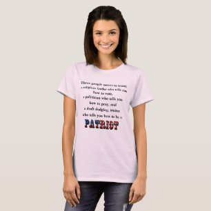 Camiseta Três pessoas para nunca confiar: