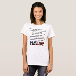 Camiseta Três pessoas que nunca confiam;