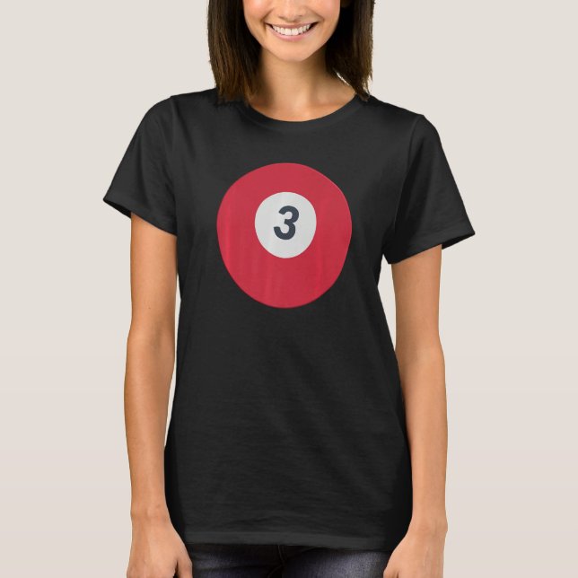 Camiseta Três Piscinas de Bailes Vermelhos Sortudos 3 (Frente)
