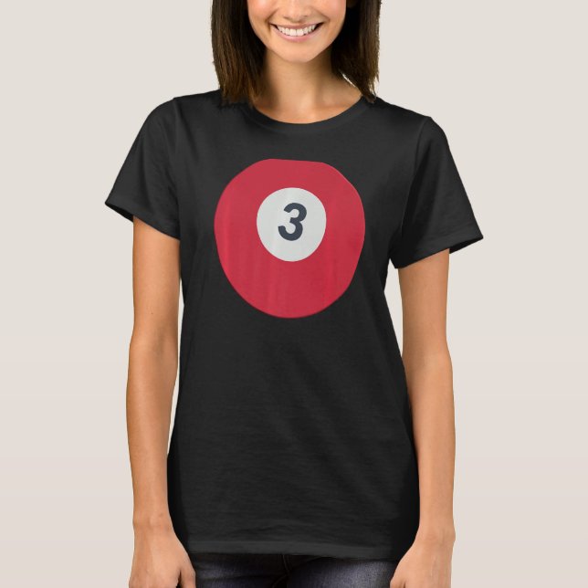Camiseta Três Piscinas de Bailes Vermelhos Sortudos 3 (Frente)