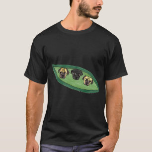 Camiseta Três Pugs num Casulo
