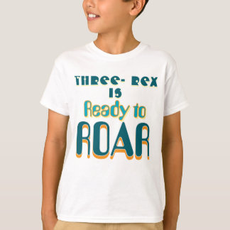 Camiseta Três Rex Prontos para Roar!
