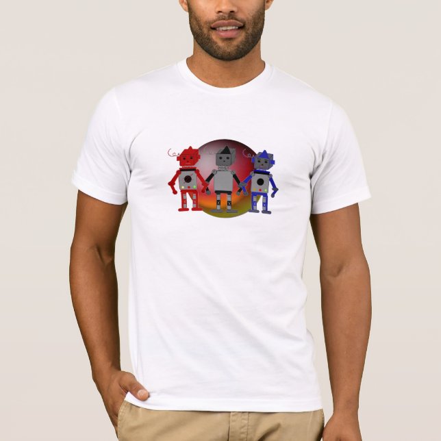 Camiseta Três Robôs Legais (Frente)