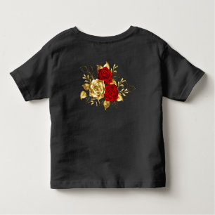 Camiseta Três Rosas de joalharia