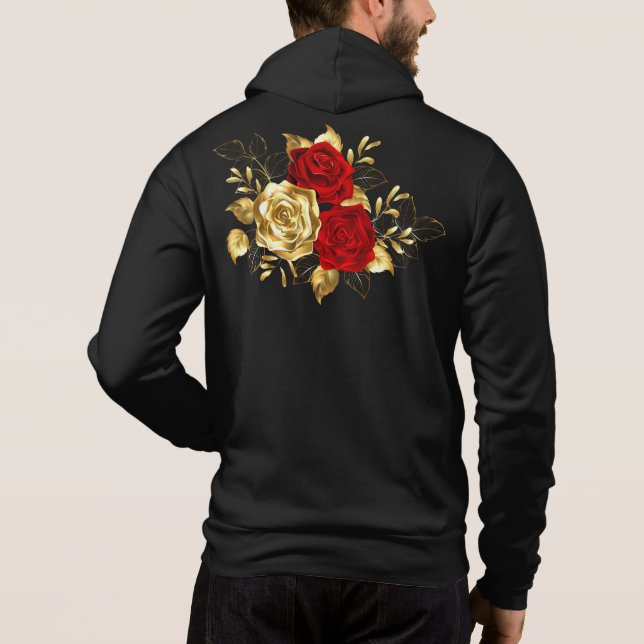 Camiseta Três Rosas de joalharia (Verso)