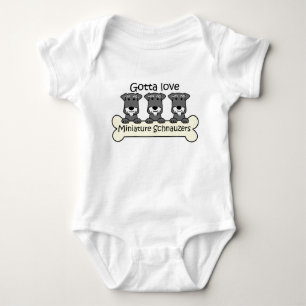Camiseta Três Schnauzers diminutos