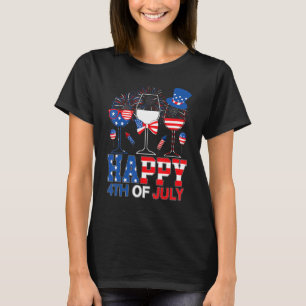 Camiseta Três Vinhos Azuis Brancos Vermelhos Usos Bandeira