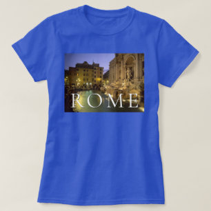 Camiseta Trevi Fountain à Noite   Roma, Lácio, Itália