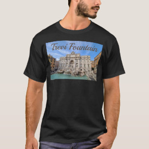 Camiseta Trevi Fountain em Roma Itália Presente no Panoram