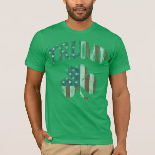 Camiseta Trevo 2016 irlandês do trunfo da bandeira