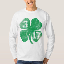 Camiseta Trevo 3/17 de Dia de São Patrício