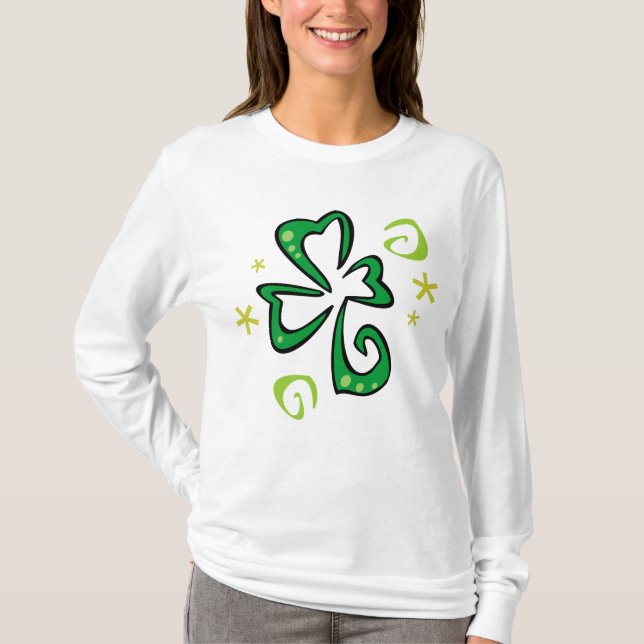 Camiseta Trevo abstrato (Frente)