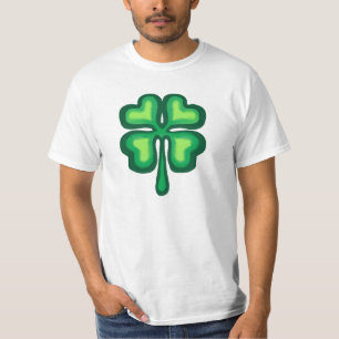 Camiseta Trevo afortunado da folha do irlandês quatro