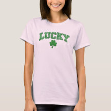 Trevo Clássico Verde Lucky com nome personalizado