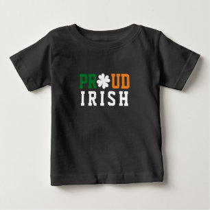 Camiseta Trevo da Sorte Citação Orgulhosa Shamrock Irlandes