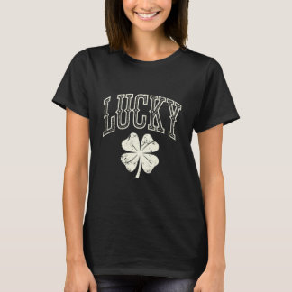 Camiseta Trevo da Sorte Vintage Dia de São Patrício